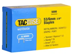 TACWISE Agrafes 53/6 mm, 2.000 pièces, galvanisé