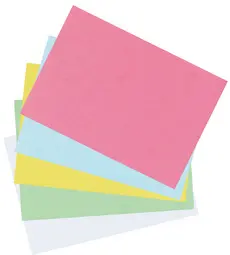 herlitz Fiches bristol, A5, uni, jaune