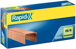 Rapid Agrafes Standard 24/6, cuivré