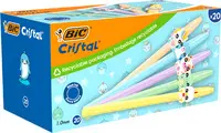 BIC Stylo à bille Cristal Pastel Figurines, carton de 20
