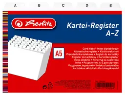 herlitz Index alphabétique, PP, A6 paysage, blanc