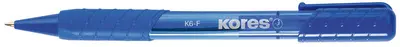 Kores stylo à bille rétractable jetable K-PEN K6, M, rouge
