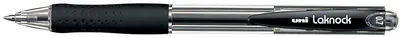 uni-ball Stylo bille rétractable Laknock, large, noir
