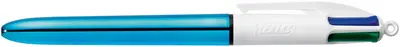 BIC Stylo à bille 4 Colours Shine, 0,32 mm, bleu