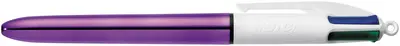 BIC Stylo à bille 4 Colours Shine, 0,32 mm, assorti