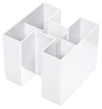 HAN Multipot à crayons BRAVO, 5 compartiments, blanc