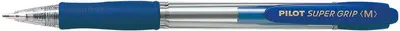 PILOT Stylo à bille rétractable SUPER GRIP M, bleu