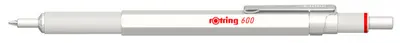rotring Stylo à bille rétractable 600, perle blanche