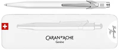 CARAN D'ACHE Stylo à bille 849 POPLINE FLUO, blanc