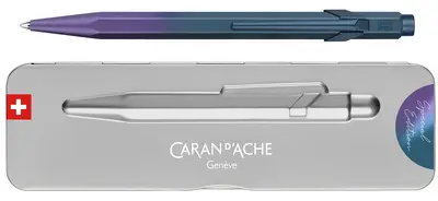 CARAN D'ACHE Stylo à bille rétractable 849 Violet Marin