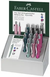 FABER-CASTELL Stylo-bille POLY BALL XB, présentoir