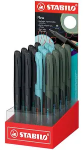 STABILO Stylo à bille Flow, présentoir de 16