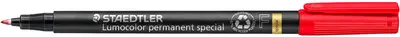 STAEDTLER Marqueur permanent 319F Lumocolor spécial, rouge
