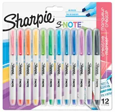 Sharpie Marqueur créatif S-NOTE, carte blister de 12