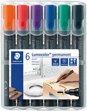 STAEDTLER Marqueur permanent 352 Lumocolor, étui de 6
