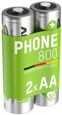 ANSMANN Pile Dect NiMH, Mignon AA, 1.800 mAh, blister de 2