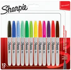 Sharpie Marqueur permanent FINE, blister de 12