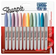 Sharpie Marqueur permanent FINE MYSTIC GEMS, blister de 12