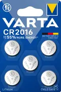 VARTA Pile bouton au lithium "Electronics" CR2016, pack de 5