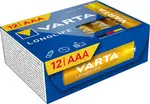 VARTA Pile alcaline Longlife, Micro (AAA), 12 pièces