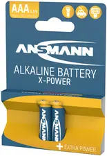 ANSMANN Pile alcaline "X-Power", Micro AAA, blister de 2