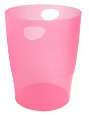EXACOMPTA Corbeille à papier ECOBIN, 15 litres, framboise