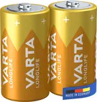 VARTA Pile alcaline Longlife, Mono (D), blister de 2