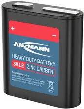 ANSMANN Pile plate au zinc/carbone, 3R12, 4,5 Volt
