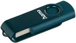 hama Clé USB 3.0 "Rotate", 128 GB, bleu pétrole