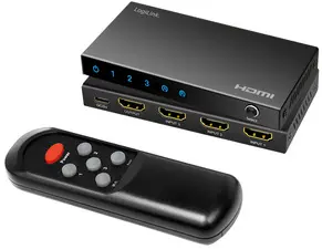 LogiLink Commutateur HDMI 4K/60Hz, 3 ports, noir