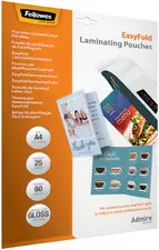 Fellowes Pochette de plastification, avec pli, A4, 160