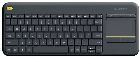 Logitech Tastatur K400 Plus, kabellos, mit Touchpad
