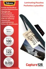 Fellowes Pochette de plastification, 54 x 86 mm, 250 microns