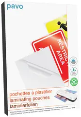 pavo Pochette de plastification, 65 x 95 mm, brillant
