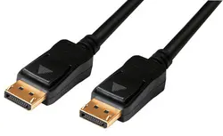 LogiLink Câble de connexion actif DisplayPort, noir, 15 m