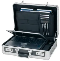 ALUMAXX Attaché-case pour ordinateur portable "CARBON