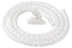 Fellowes Gaine de câbles Câble Zip, longueur: 2,0 m, blanc