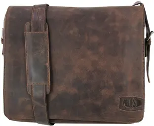 PRIDE&SOUL Sac à bandoulière "BEN", cuir, marron