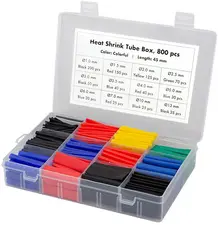 LogiLink Set de gaines thermorétractables, 800 pièces