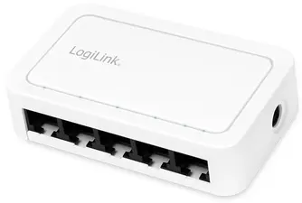 LogiLink Switch de bureau Gigabit Ethernet, 5 ports, blanc