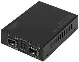 DIGITUS Convertisseur de média Gigabit multimode/monomode