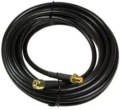 LogiLink Rallonge pour antenne intérieure WiFi, 5 m, noir