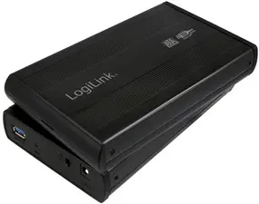 LogiLink Boîtier pour disque dur SATA 3,5", USB 3.0, noir