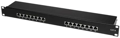 LoogiLink Panneau de brassage 19" cat.6 Econline, 16 ports