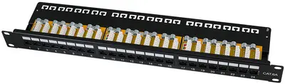 LogiLink Panneau de brassage Keystone 19" cat.6A, non blindé