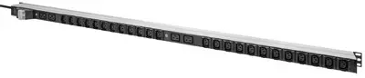 DIGITUS Bloc multiprise appareils froids 19", 28 ports, noir