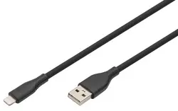 DIGITUS Câble silicone, USB-A - Lightning, 0,5 m