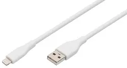 DIGITUS Câble silicone, USB-A - Lightning, 0,5 m