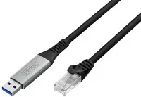 DIGITUS Câble Ethernet USB 3.2, USB-A - RJ45 mâle, 15 m