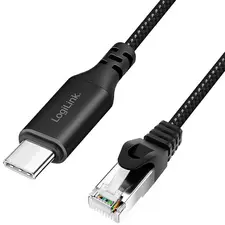 LogiLink Câble Ethernet USB 3.2, USB-C - RJ45, 5 m